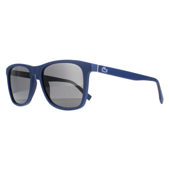 Lacoste Rectangle Mens Matte Blue Grey Polarised L860SP