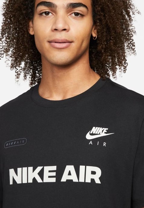 Nike Air Herren-T-Shirt in Schwarz - Image 3