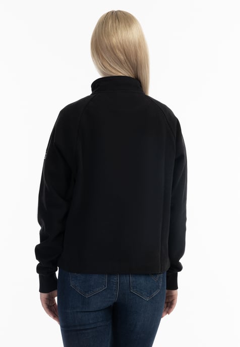 Dreimaster Sweatshirt-Troyer Damen Schwarz - Image 4