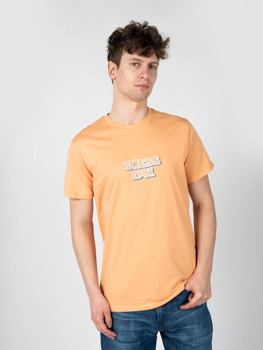 Guess T-Shirt Embro Herren orange - Image 3