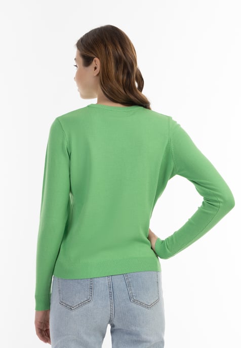 Mymo Strickpullover Damen hellgrün - Image 4