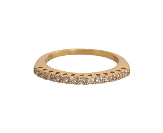 Nialaya Gold Authentischer Damen Ring aus 925 Silber mit klarem Zirkonia - Image 1