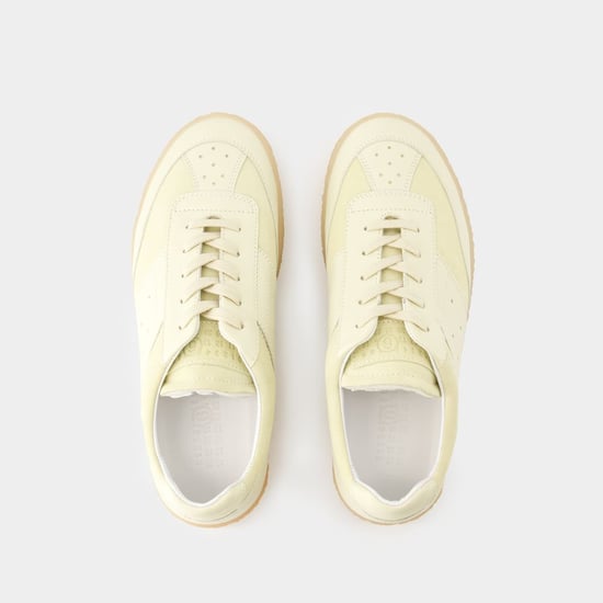 Sneakers - MM6 Maison Margiela - Leather - Beige/White