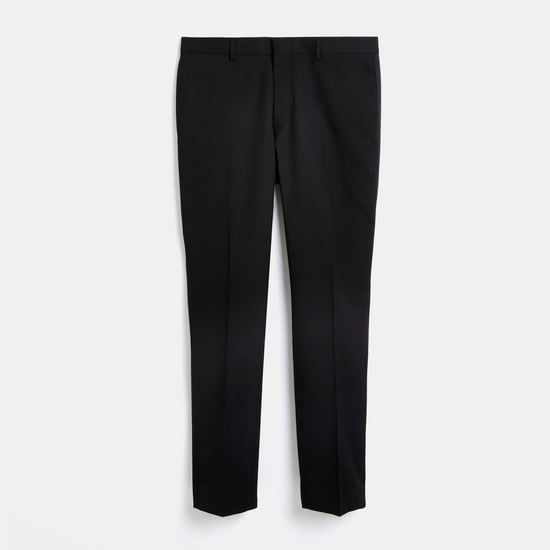 River Island Mens Suit Trousers Black Slim Fit Tuxedo