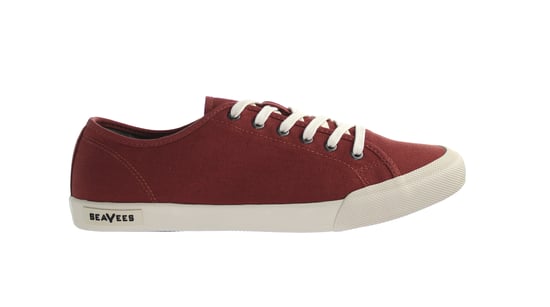 Seavees Monterey Sneaker Standard Red Ochre Cotton Canvas  Red Womens Trainers