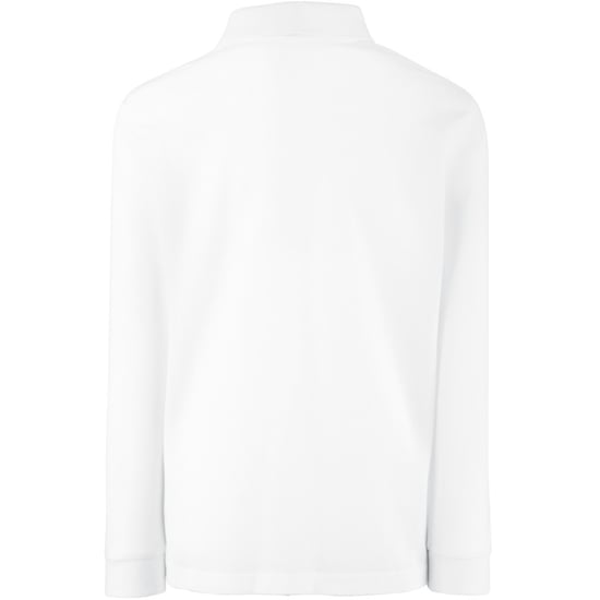 Fruit of the Loom Kinder Polo Shirt, Langarm (Weiß) - Image 2