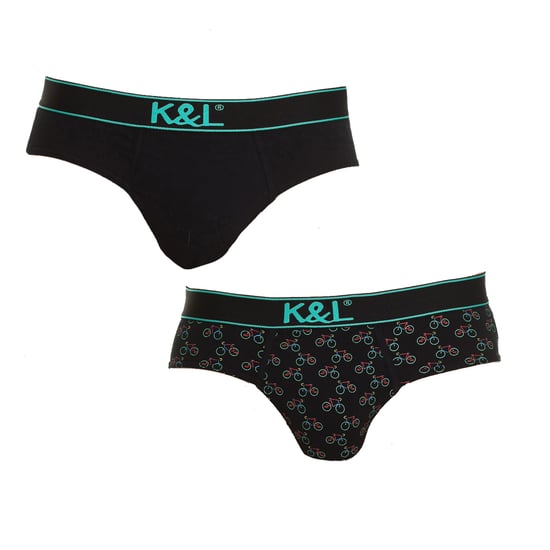 Pack-2 Slips Lustig atmungsaktiver Stoff KL2006 Herren - Image 1