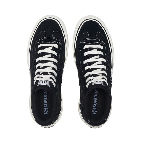 Superga - Damen Sneaker "3141 Revolley Swallowtail", Zerrissen (Schwarz/Weiß Avorio) - Image 4