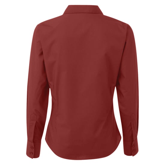 Premier - Bluse für Damen Langärmlig (Burgunder) - Image 2