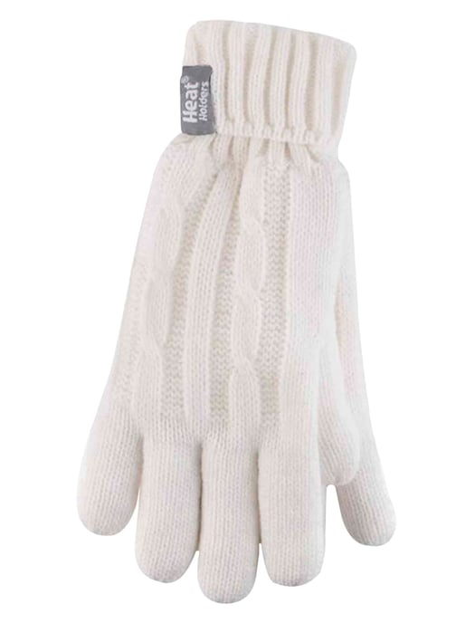 Heat Holders - Womens Cable Knit 2.3 tog Handschuhe für den Winter - Image 1