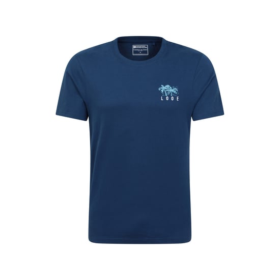 Mountain Warehouse Mens Looe Printed Organic T-Shirt (Navy)