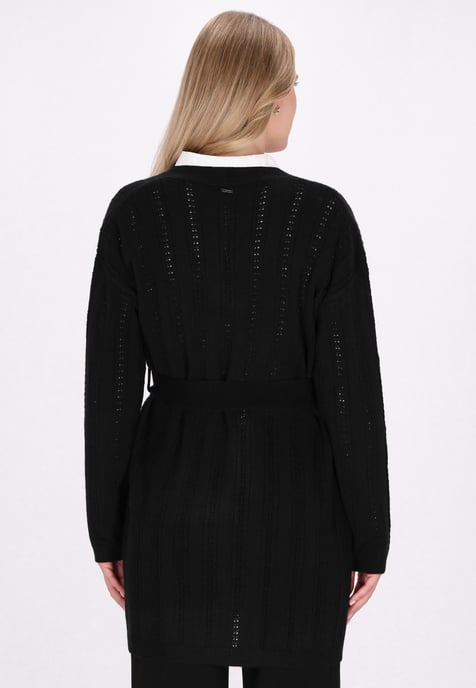 Dreimaster Cardigan Damen Schwarz - Image 4