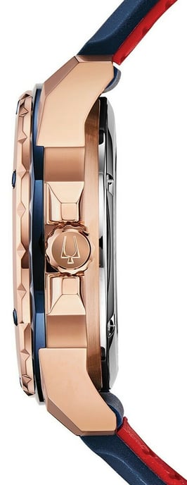 Bulova Marine Star Blau Herren Armbanduhr 98A227 - Image 2