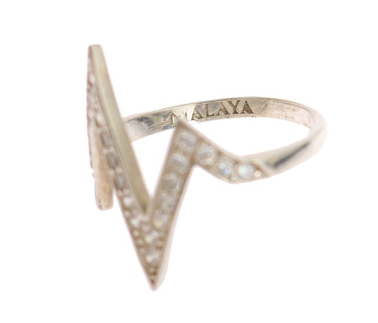 Nialaya Silber Authentischer Damen Klarer Ring - Image 5