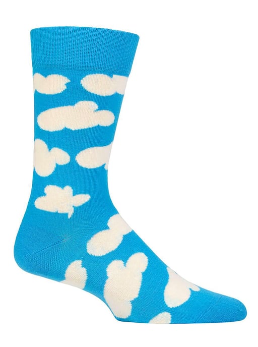 Glückliche Socken - Neuheit Cloud Design Socken | Großes Geschenk - Cloudy - Image 1