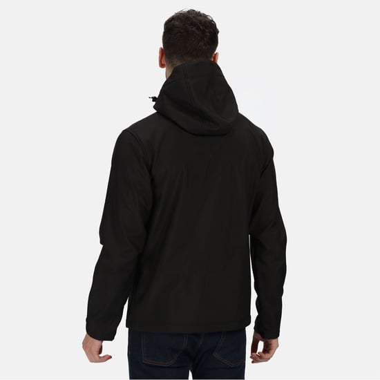 Regatta Herren Venturer Drei Schichten Soft Shell Jacke (Schwarz) - Image 4