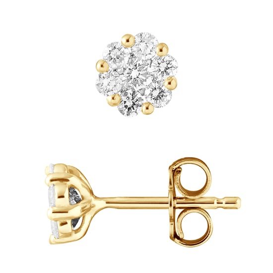DIADEMA - Earrings - Prestige Jewelery - Diamonds - Yellow Gold