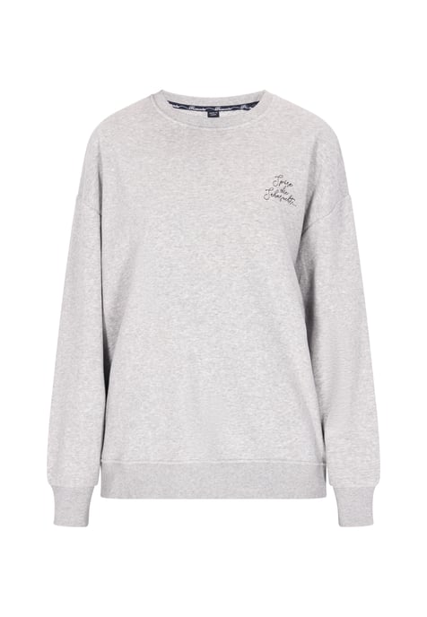 Dreimaster Sweatshirt Damen Grau Melange - Image 1