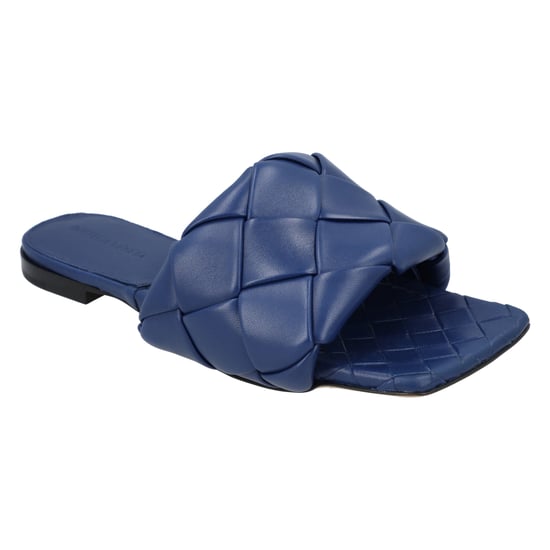Bottega Veneta Lido Flache Sandale blau - Image 2