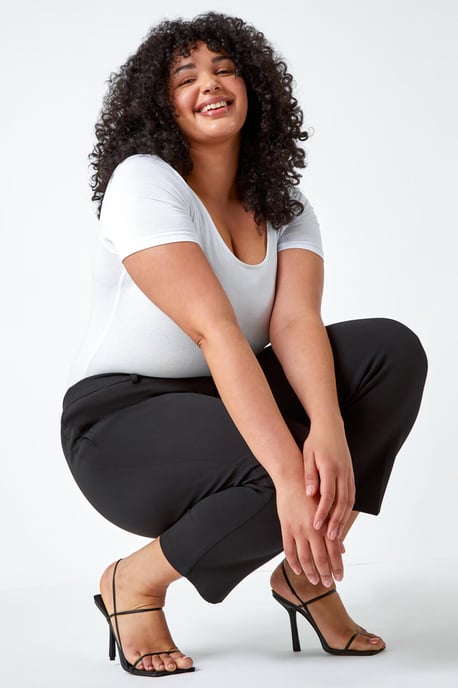 Curve Straight Smart Trousers