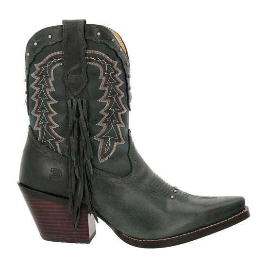 Durango Crush Bootie Leder Damen Sattel Braun/Denim Blau Stiefel - Image 6