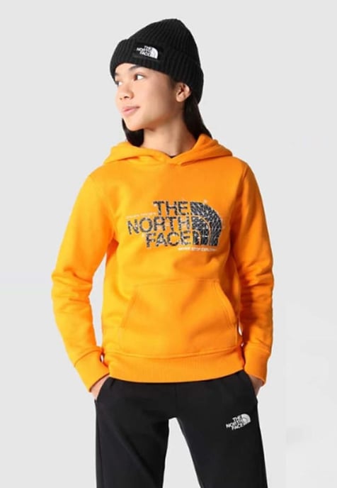 The North Face Kinder Drew Peak Overhead Hoodie in Orange - Image 1
