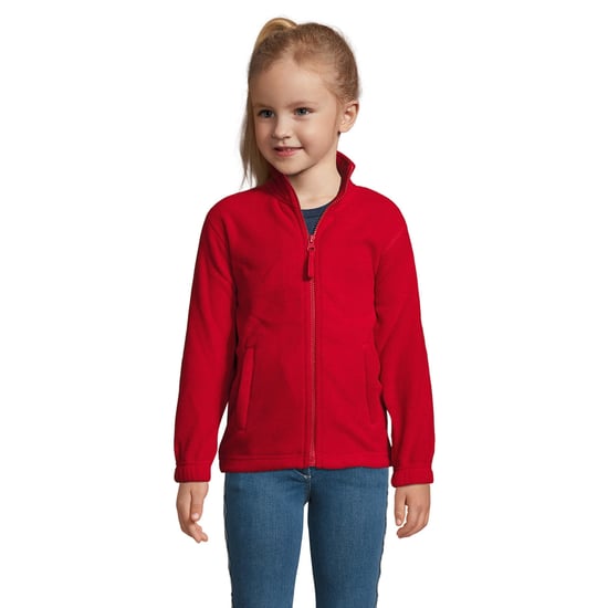 SOLS Kinder Fleece Jacke North (Rot) - Image 5
