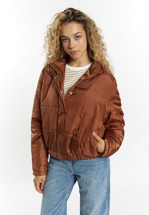 Mymo Leicht wattierte Blousonjacke Damen hellbraun - Image 3