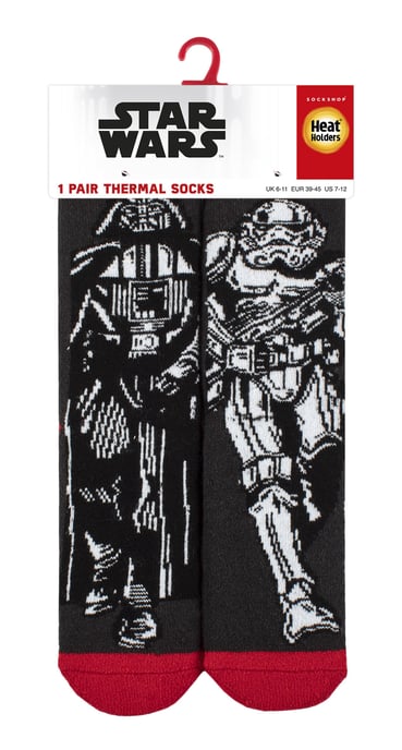 Herren Star Wars Socken | Heat Holders Lite | Novelty Thermosocken für den Winter - Darth & Stormtrooper - Image 2