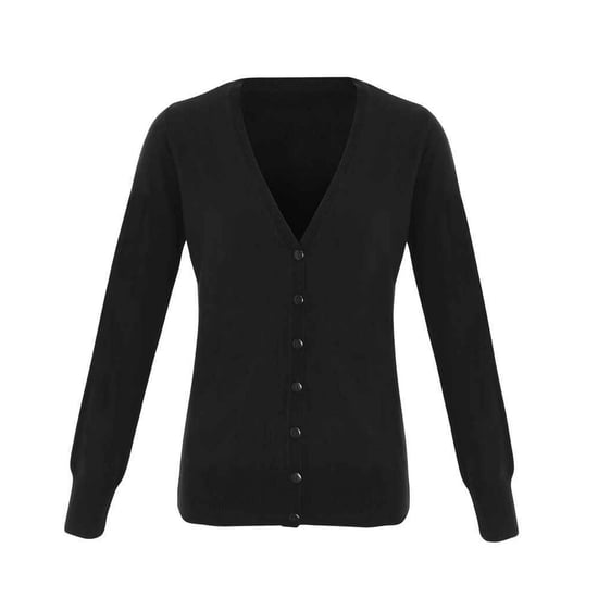 Premier - "Essential" Strickjacke V-Ausschnitt für Damen (Schwarz) - Image 1
