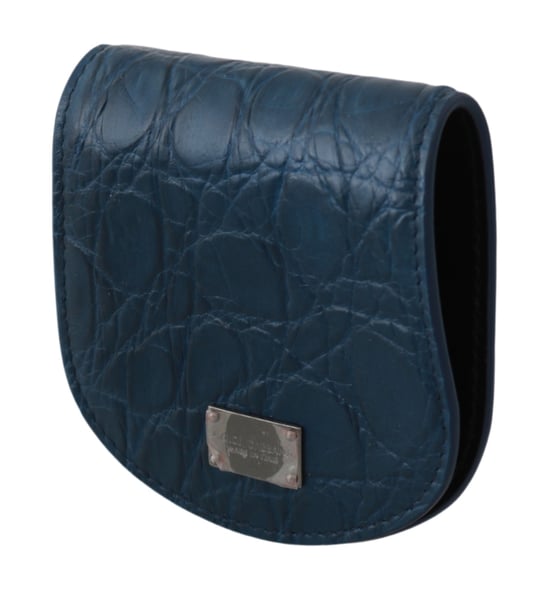 Dolce & Gabbana Men's Blue Leather Holder Pocket Condom Case