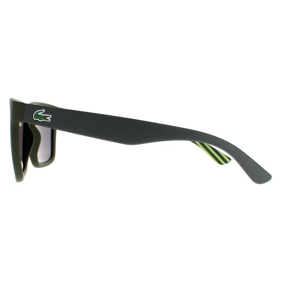 Lacoste Rectangle Mens Matte Green Green Mirror Sonnenbrillen - Image 3