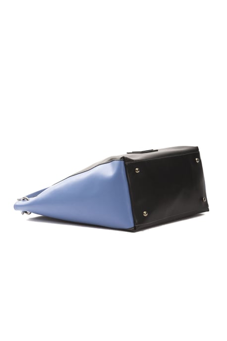 Pompei Donatella Damen Schwarze Leder Schultertasche - Image 4