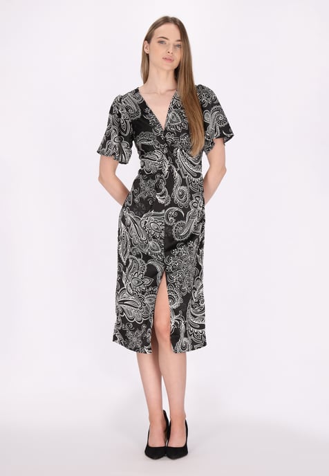 Dreimaster Kleid Damen Schwarz Weiss - Image 3
