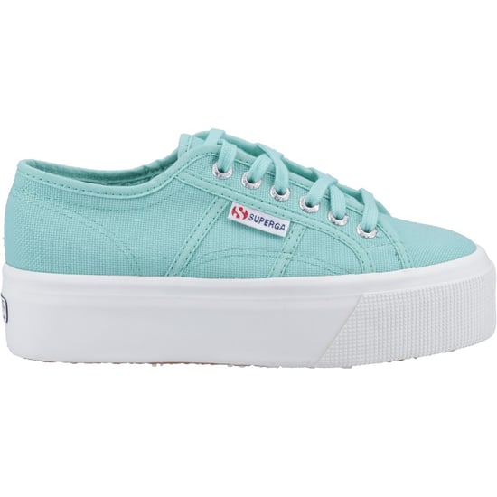 Superga 2790 Linea Up And Down 100% Baumwolle Frauen Grün Wasser Trainer - Image 5