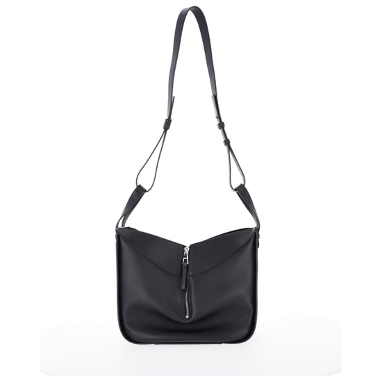 Loewe Kleine Hängematten-Tasche aus schwarzem Kalbsleder - Image 3