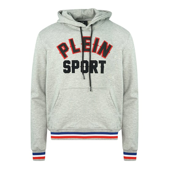 Plein Sport Black 3D Logo Grey Hoodie