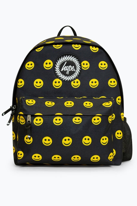 Hype Unisex Ikonischer Lächeln Schwarzer Rucksack für die Schule - Image 1