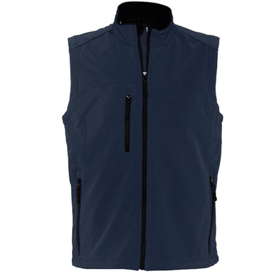 SOLS Herren Rallye Soft Shell Bodywarmer Jacke (French Navy) - Image 1