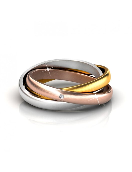 3 Reiche Ring - Silber und Kristall - Image 3