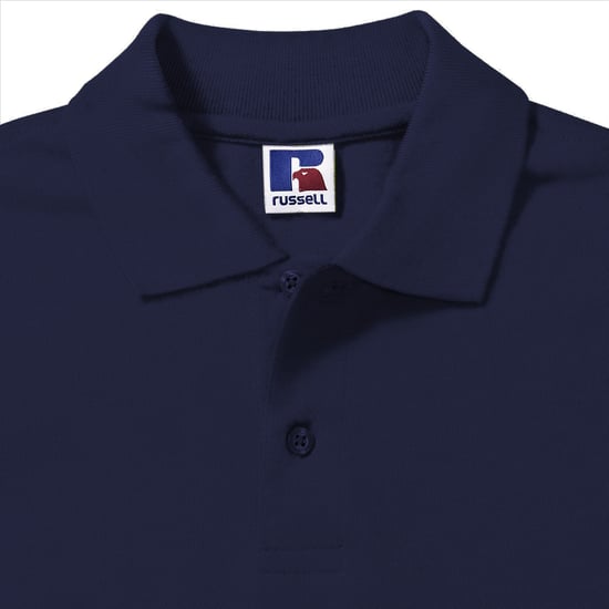Russell Herren Kurzarm-Poloshirt aus 100% Baumwolle (French Navy) - Image 2