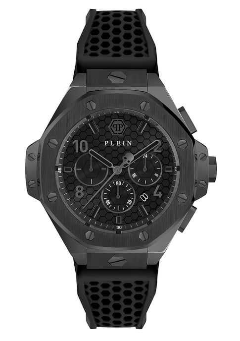 Philipp Plein Plein Chrono Royal Herren Schwarz Uhr PWPRA0924 - Image 1