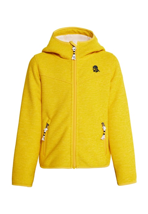 Schmuddelwedda Strickfleeceblouson Jungs Dunkelgelb Melange - Image 1