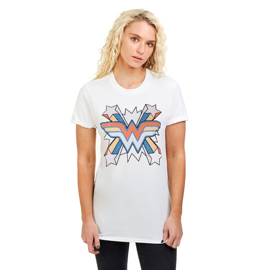 Women's D.C. Comics White Wonder Woman 'Burst' T-Shirt