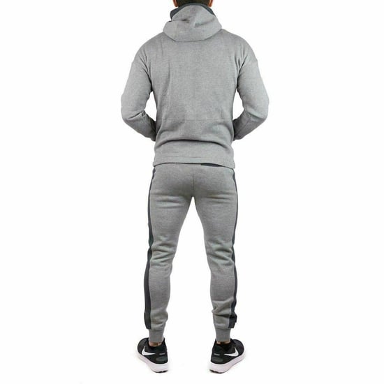 Nike Air Herren Fleece-Trainingsanzug Full Set Grau - Image 2