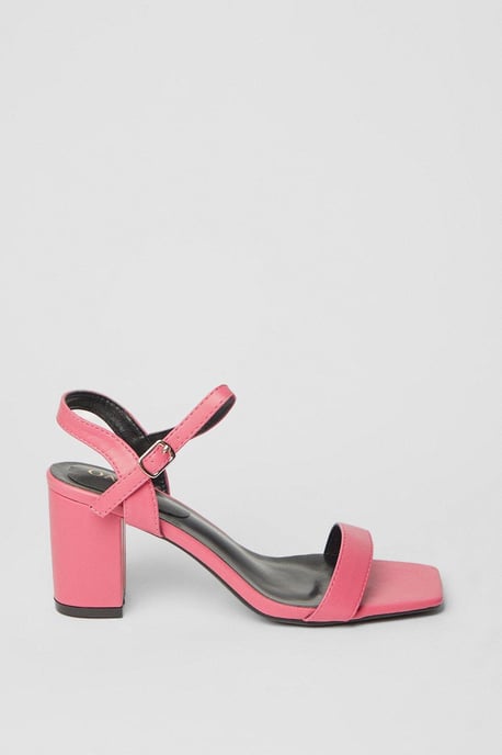 Mimosa High Block Heel Barely There Sandals