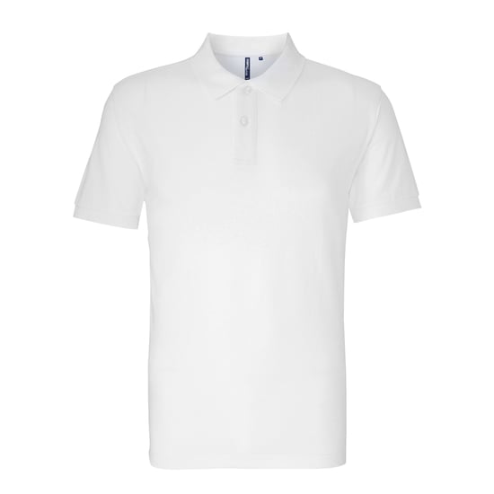 Asquith & Fox Herren Bio-Poloshirt in klassischer Passform (Weiß) - Image 1