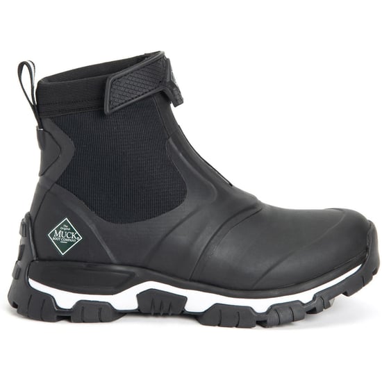 Muck Boots Apex Mid Zip Gummistiefel Schwarz/Weiß - Image 1