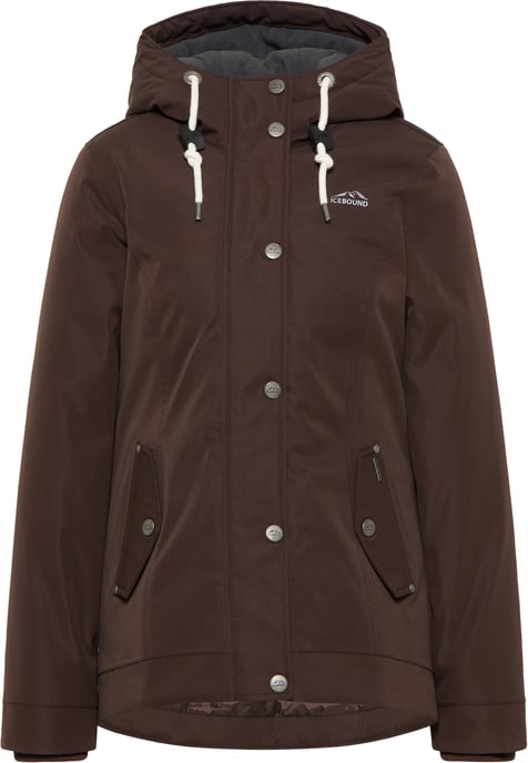 ICEBOUND Winterjacke Damen Dunkelbraun - Image 1