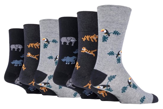 Gentle Grip - 6 Paar nicht elastische Socken für Herren - Born Free - Image 1